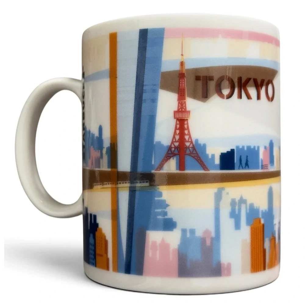 Starbucks Coffee Mug 2013 Tokyo Japan Ceramic Collector's Series City Scene
